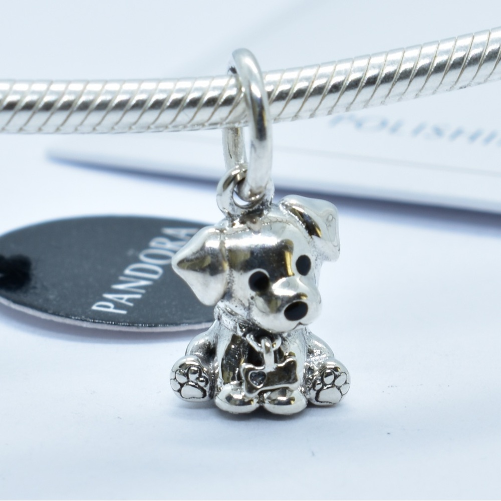 Authentic Pandora Labrador Love My Dog 925 Ale Silver Charm #239